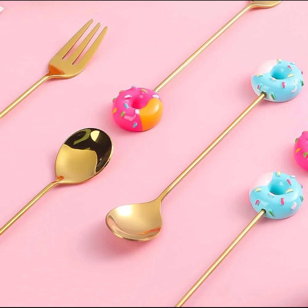 NEW Set of 8 Mini Stainless Steel Utensils - Picture 6 of 11